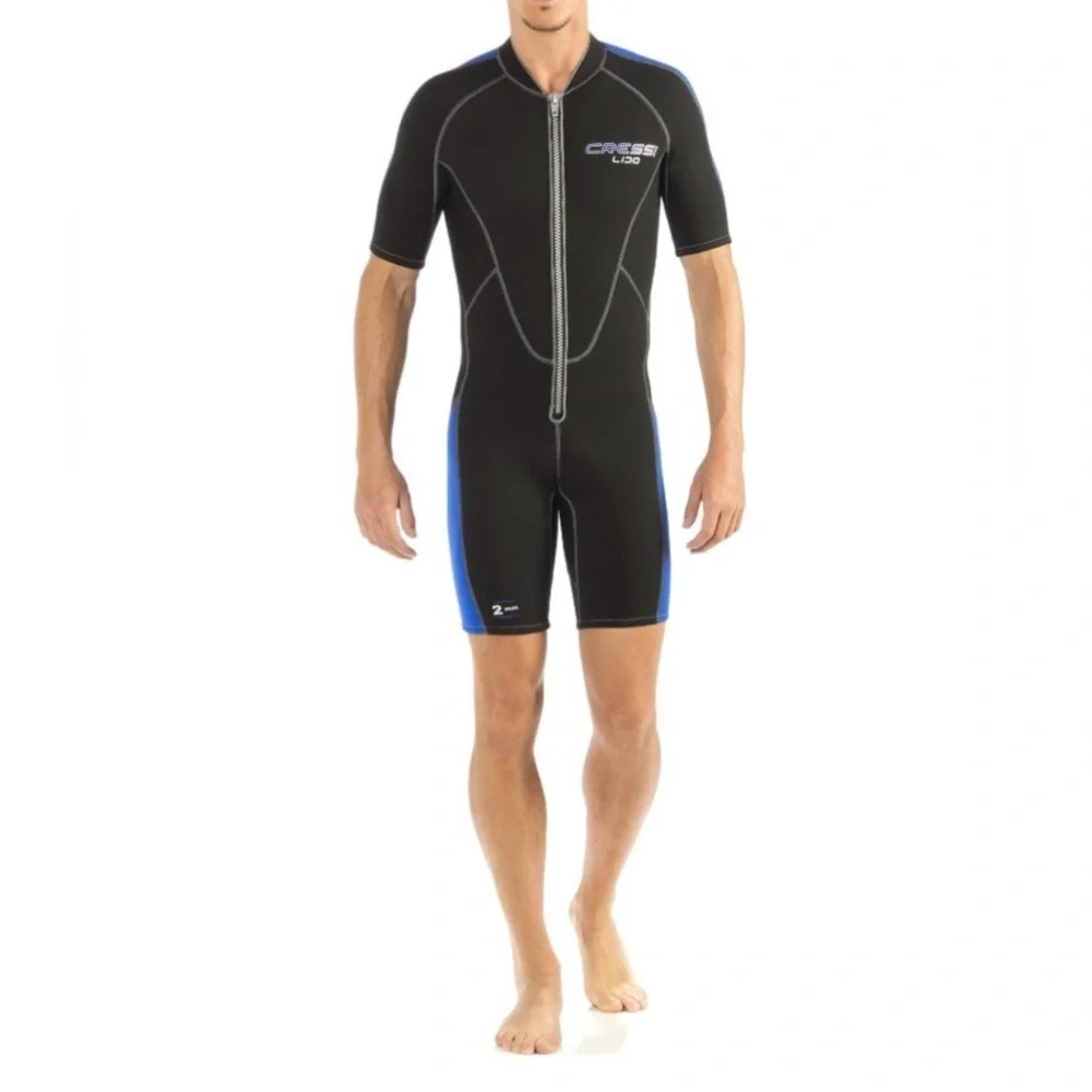 Cressi Lido Short Front Zip Wetsuit 2mm youth  L4   EUC. activewear